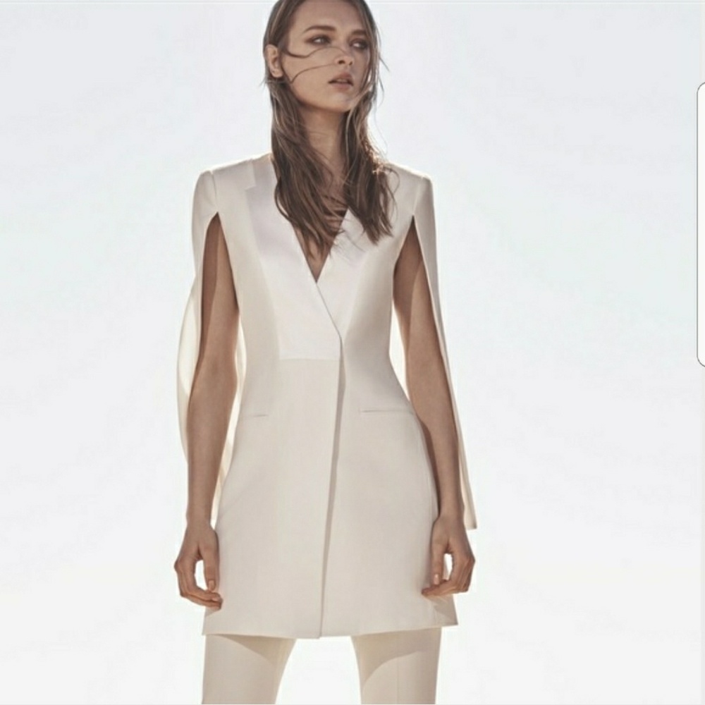 BCBGMAXAZRIA cape dress